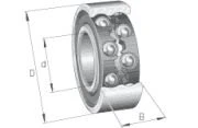 ŁOŻYSKO 4205 2RS CX